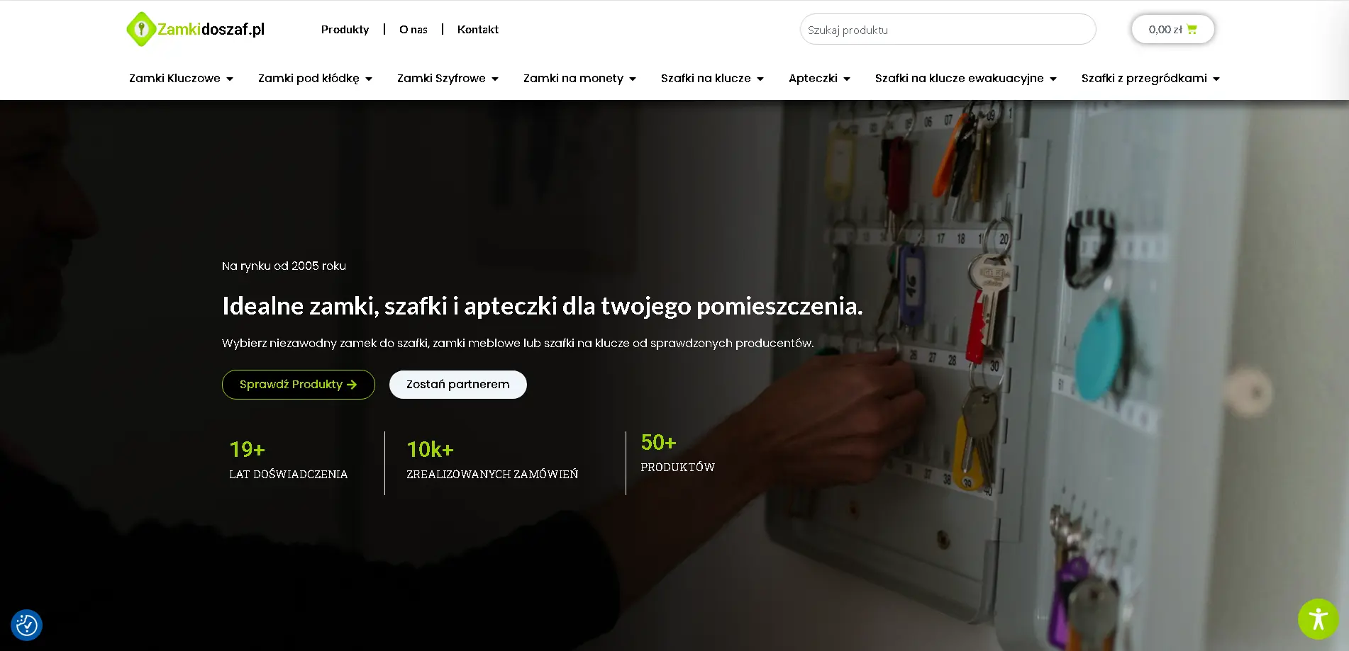 Podgląd projektu zamkidoszaf.pl